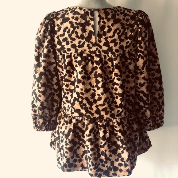 THML Leopard Babydoll Top.  Size Small. - Picture 3 of 4